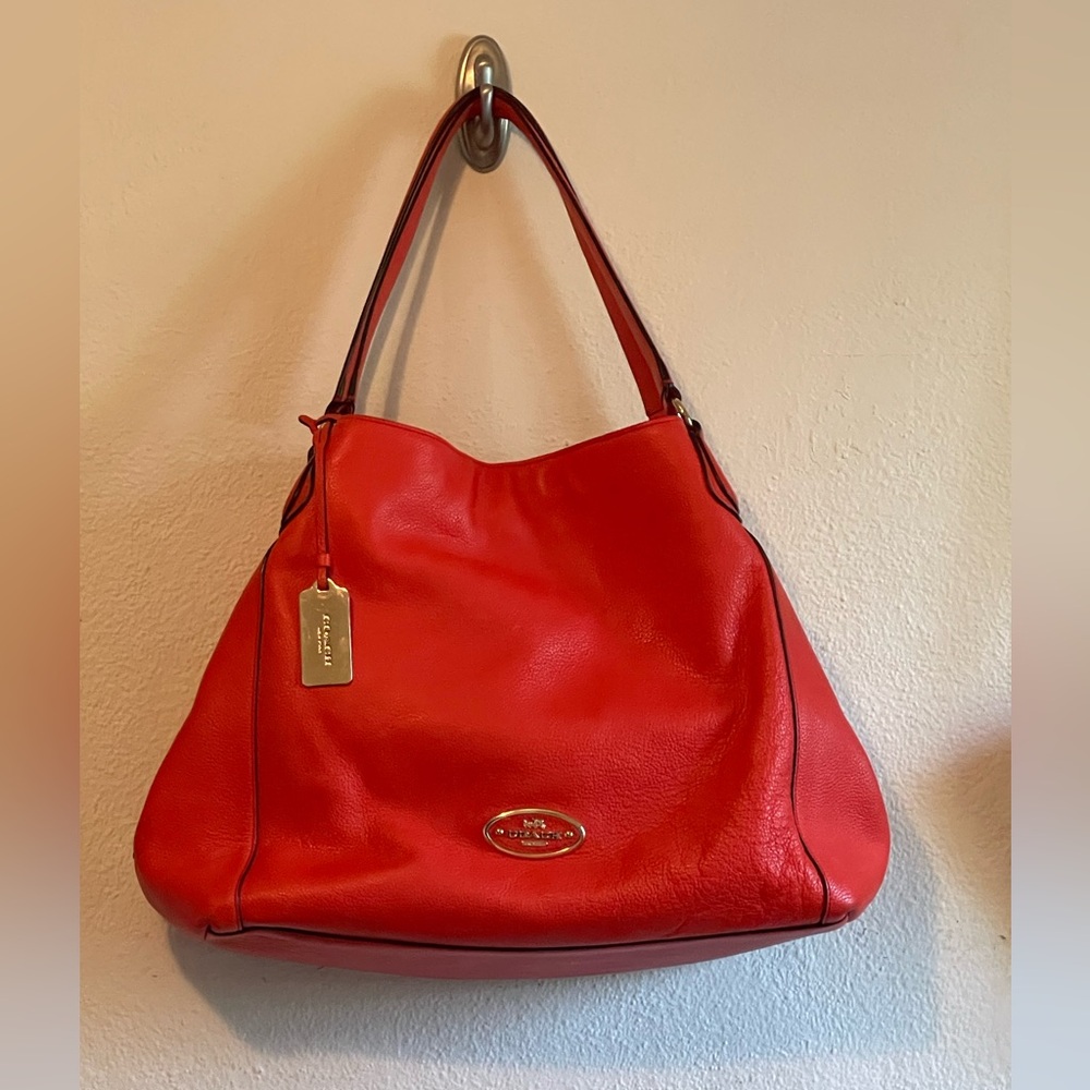 coach edie extra large shoulder bag #33547